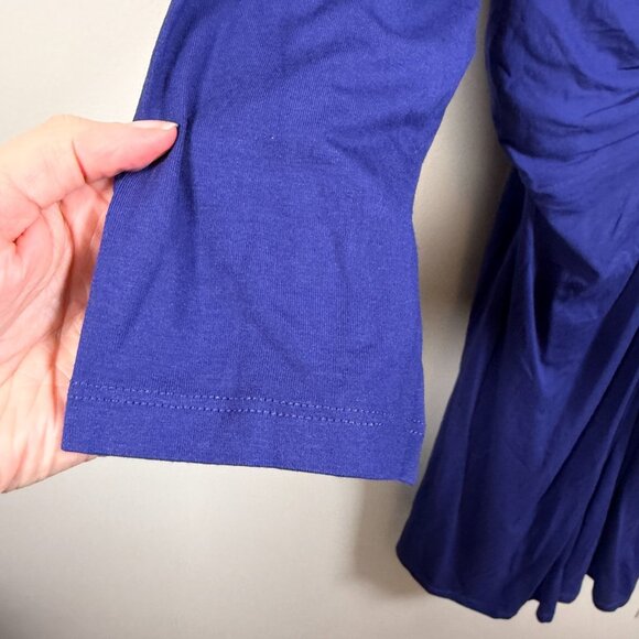 Seraphine Front Knot Maternity Dress Size 12 Royal Blue Work Office Career - Picture 9 of 13